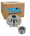 Front Passenger Side Wheel Bearing And Hub Kit 2 Piece Set For Mazda 3 2005-2013 And Mazda 5 2006-2015 Bolt On Drop In Replacement