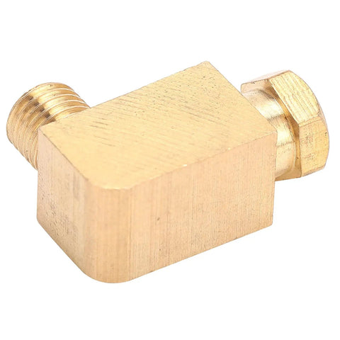 Heavy Duty Brass Lube Fitting 90 Degree Adapter Stops Oil Leaks Under High Pressure On Nylon Copper Aluminum Tubing fitting, brass 1/4 inch
