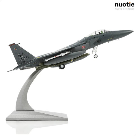 Dope 1 to 100 Scale F-15E Eagle Twin Engine Fighter Pre Build Model Kit Alloy Diecast Aircraft for Collection or Gift