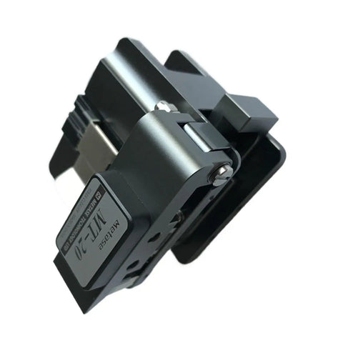 Ultimate Automatic Mt-20 Optical Fiber Cleaver High Precision Cutting Tool For Fusion Splicer Cable Repair side angle view.