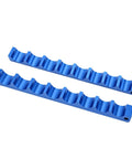 Top Notch Aluminum Alloy Bike Front Fork Hub Clamp With Precision CNC Machined Vise Insert For Easy Repair And Durable Maintenance Work in blue