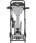 Heavy Duty Breaker Hammer Kit With Cart 15 Amp Motor 110V Power with rolling cart and handles, designed for concrete demolition.