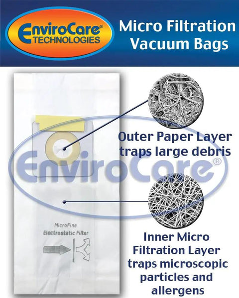 9 Pack Replacement Micro Filtration Vacuum Bags That Fit Bissell Style 1 And 7 Uprights Plus PowerForce PowerGlide 3350 3550 3554 Lift Off Vacuums Designed For Allergen Control Must Have