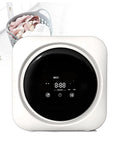 Mini Portable Washer And Dryer Combo With Stainless Steel Drum, Wall Mount Compact Laundry System For Tiny Homes And Rvs, Gentle Delicate Care And Easy Breezy Daily Cycle control panel showing digital display.