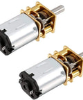 Two Pack DC 3V 30RPM Micro Gearbox Motor With Metal Reduction Box For DIY RC Cars Drones Planes Robots And Model Projects