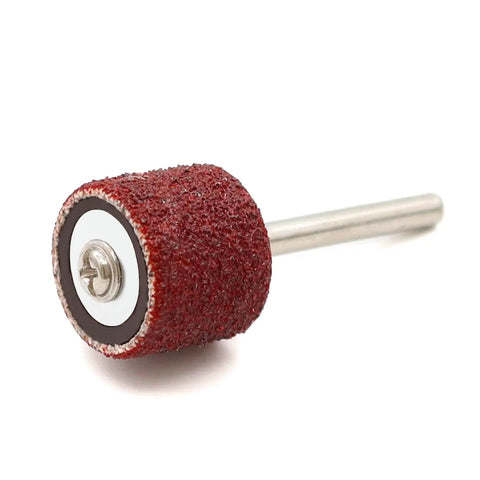 Single drum mandrel with sanding band from Pro Grade Sanding Drum Kit With 552 Pcs Drum Set, 504 Pcs Sanding Bands From 80 To 600 Grit