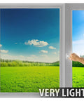 Person opening window with NSN70 Very Light Window Film With High Heat Rejection And UV Cut, 36in By 50ft, showing clear view outside.