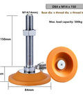 4 Pack Heavy Duty Leveling Screw Leg Set 6 Inch Carbon Steel Adjustable Feet 150mm For Shelves Cabinets Tables And Heavy Machinery Beefy Stabilizers For Home Office Workshop Equipment, 84mm base