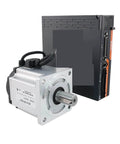 Beefy 750W Servo Motor Drive Kit For CNC Router With 5.0A And 2.39N.m Torque, 3000 RPM, AC200-240V, front view of motor and driver
