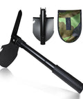 Folding Shovel With Compass Three In One Survival Shovel For Camping And Hiking Portable Car Rescue Tool with Serrated Edge