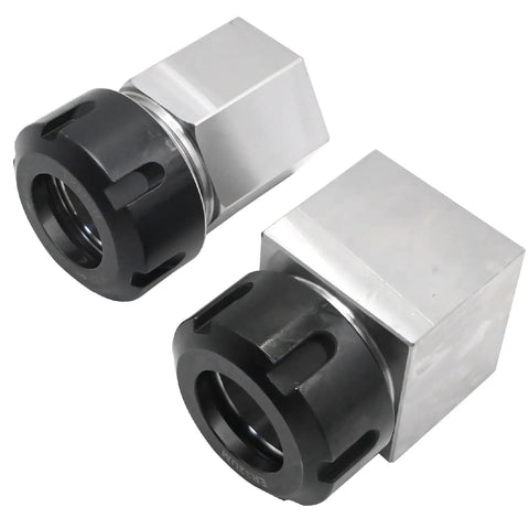 ER-32 Collet Chuck Block Set for CNC Lathe and Engraving Gear, Square and Hex Workpiece Holder, Replacement Part AA006, Multi Angle Drilling