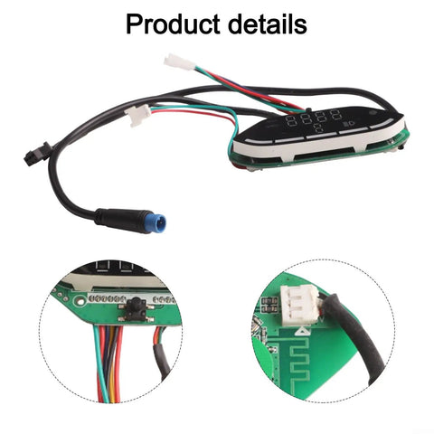 Easy Install Single Brake System For E9T Electric Scooter Display Meter Replacement And Maintenance Instrument Panel Parts Kit Lightweight 5 Grams 89x41mm Compact For A Safe Smooth Ride Upgrade - detailed view
