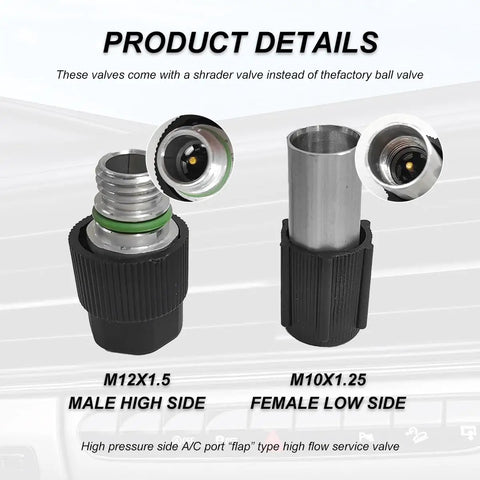 Air Conditioning Valve Core Kit For Most Cars With R12 R134a Compatible Cores And Teflon Seals Refrigeration Service Valves