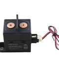 Heavy Duty High Voltage DC Contactor Built Tough With Ceramic Seals Goes Hard Against Heat While Running Like Butter For ESS EV Chargers Solar And Grid Jobs Using 24V Coil UL Listed, showcasing terminals and wiring.