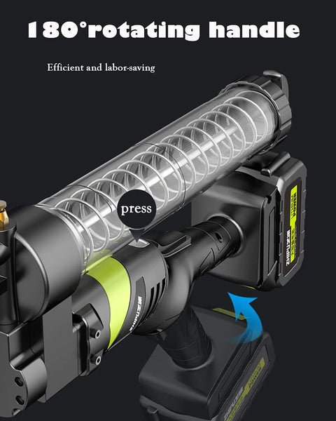 Electric Grease Gun For Industrial Use And Auto Maintenance, Pro Grade 24V Lithium Battery, dual power mode, rotating handle