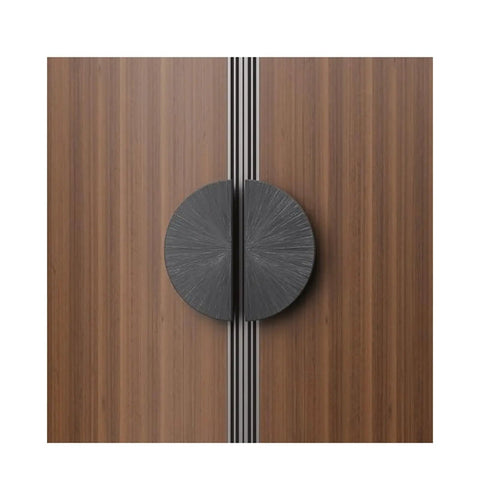 Half Moon Door Handles For Barn And Glass Doors Dope Double Sided Push Pull Handle Gold Easy Install Aluminum Alloy Anti Rust Ergonomic Grip For Single Door on wood door