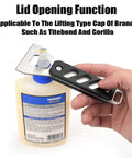 Built Tough Stainless Steel Glue Spreader And Notched Adhesive Applicator For Smooth Woodworking Projects durable tool opening glue bottle lid.