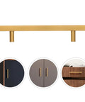 Five Pack 128mm Gold Kitchen Cabinet Handles And Drawer Pulls For Wardrobe Cupboard Doors Polished Finish Cabinet Hardware