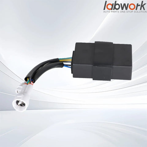 Kawasaki KLF 300 Bayou CDI Box Ignitor Replacement For 1988 1995 ATV front view, easy install black ignition module