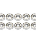 Super Fast Deep Groove Ball Bearings 698Z 10 Pack, Double Sealed for High Speed Racing and Industrial Gear, 8mm ID, 19mm OD.