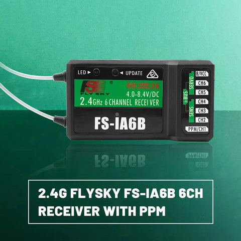 Six Channel 2.4GHz AFHDS2A Receiver With PPM Output And IBus Port Compatible With I4 I6 I6X And I10 Transmitters receiver