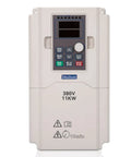 Beefy 11KW VFD Inverter For Spindle Motor CNC Speed Control, 380V Input, front view showing control panel and indicators.