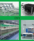 Collage of DIY CNC projects using Two Pack 500mm V Slot 2040 Aluminum Extrusion European Standard Anodized Linear Rail.