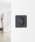 Single Cylinder Deadbolt Door Lock For Front Door With Keyed Entry Pick Resistant Security Matte Black Finish ANSI Grade 3 1 Inch Bolt