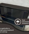 Waterproof Stretchy Keyboard Piano Cover For 61 To 88 Keys protecting upright piano with dust and moisture resistance label