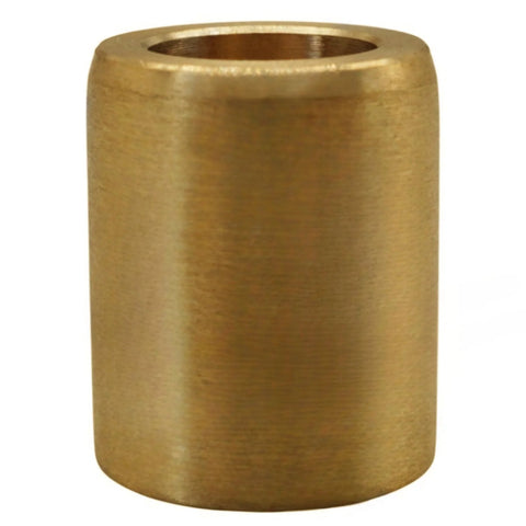 Brass shift shaft bushing, hollow cylindrical sleeve, front view