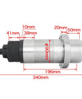 CNC ATC Spindle With Automatic Tool Change BT30 Five Bearing 6000rpm High Torque For Milling Tables, with dimensions labeled