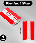 4 Pcs Transparent Acrylic Hinges Self Adhesive For Aquarium Lids And Craft Projects Large 2.56 By 1.57 Inch Clear Plastic Hinges