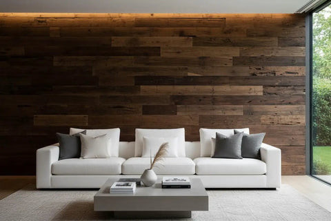 Durable As Nails Reactive Water Based Wood Stain Lays Down A Knockout Warm Brown Finish For Barn Siding Ranch Beams And Deck Projects on wood wall.