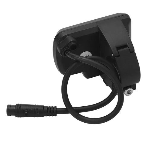 LCD Electric Bike Display Meter With SixPin Wire And Light Connector For 22.2mm Handlebar Compatible With 24V 36V 48V 60V Ebikes Clear High Contrast Readout Premium ABS Panel Lightweight And Durable