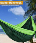 All In One Camping Hammock With Heavy Duty Tree Straps 660 Lb Capacity Portable Outdoor Hammock on a beach