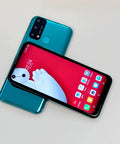 Unlocked 3G Android Smartphone Comes With Dual Sim And A Crisp 6.35 Inch Hd Display, showcasing front and back in emerald green.
