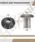 Whirlpool Compatible Stand Mixer Bevel Gear Kit 9703337 9703338 Replacement Worm Gear Set size details for W11192795 Kitchen Mixer
