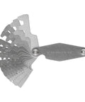 30° ACME Screw Pitch Gauge open with 14 blades, showing 2P-20P sizes in stainless steel for CNC machining inspection.