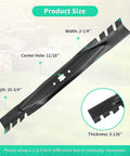 Gator Mulching Blade For 21 Inch Deck Beefs Up Your Mower Replaces 942-0741 742-0741 942-04276 742-04276 with dimensions shown