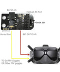 5.8G Analog Receiver Module Adapter Board For Digital FPV Goggles Side Mount connection diagram with labeled ports