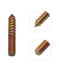 8 Pack 1/4-20 X 1-1/2 Inch hanger bolts showing self-tapping dowels for quick, strong wood connections in DIY projects.