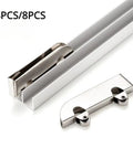 Full Extension Drawer Slides Kit, Stainless Steel Rails For Cabinets, 4 Or 8 Pack with glass sliding door wheels detail