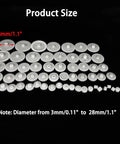 58 Pcs Small Gear Set Module 0.5 For DC Motor DIY Projects Toys RC Cars And Robots With Gear Diameters 3mm To 28mm variety shown