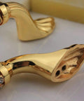 Level Up Your Cabinet Game With These Crisp 96Mm Drawer Pulls Decked Out In Glossy 24K Gold And Heavyweight K9 Crystal That Truly Bring The Hollywood Glamour Everyday - close-up view showing detail and design.