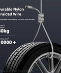 iPhone Lightning charging cables, 3-pack, 10 ft, nylon braided, Apple MFi certified