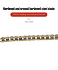 Drive Chain 420x86 With 14T Front And 38T Rear Sprockets Kit For Honda CRF110F 2013 To 2024 Gold Finish in focus.