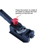 Heavy Duty Woodworking Drill Locator Kit With 38 Pieces For Precise Multi-Hole Punching In 2 To 12Mm Sizes, adjustable bit wheel