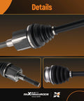 Close-up of Pair Front CV Axle Shafts Assembly For Ford Escape And Lincoln MKZ AWD showing detail and construction features.