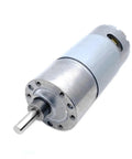 Top Notch All Metal DC Gear Motor 37GB Series, compact design, metal construction, ideal for robotic projects and automation.