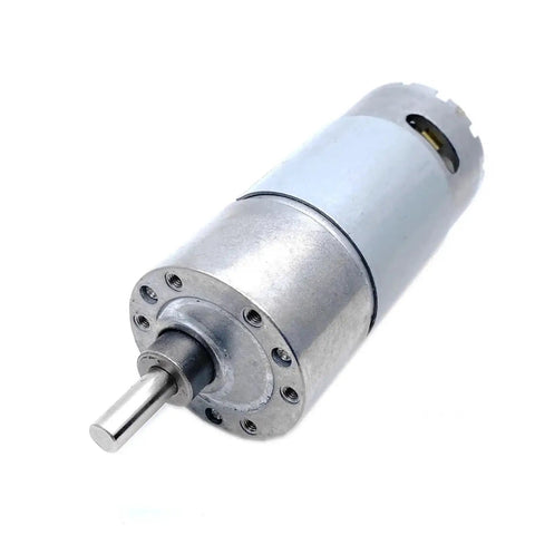 Top Notch All Metal DC Gear Motor 37GB Series, compact design, metal construction, ideal for robotic projects and automation.